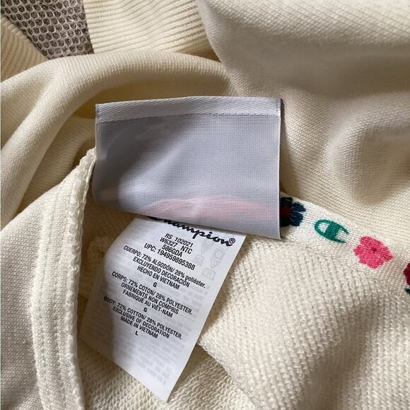 CHAMPIAN FLORAL SWEATSHIRT NWOT MULTI COLOR SIZE LARGE - Picture 8 of 8